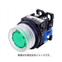 富士電機 コマンドスイッチφ30丸フレーム穴付フルガード形照光押しボタンスイッチ 緑 AR30G4L10E3G AR30G4L10E3G 1個