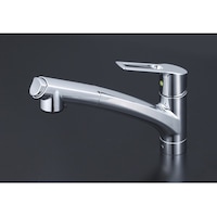 KVK 流し台用シングルレバー式シャワー付混合栓(eレバー)(撥水) KM5021JTECHS KM5021JTECHS 1個