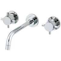 カクダイ 壁付2ハンドル混合栓 125001 125001 1個