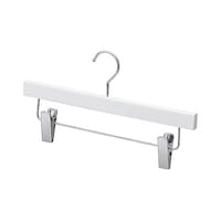 アズワン 木製ボトムハンガー ホワイト下型クリップ付 W36cm(メープル)10本 61799281 61799281 1セット