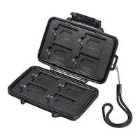 サンワサプライ 防水・防塵メモリーカードケース(SDカード、microSDカード用) FCMMC29BK