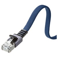 サンワサプライ カテゴリ6AメッシュフラットLANケーブル KBFL6AME05BL