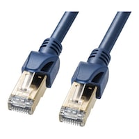 サンワサプライ カテゴリ6A ScTPハンダ産業用LANケーブル ネイビーブルー 10m