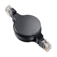 サンワサプライ 自動巻取りLANケーブル(カテゴリ5e) KBMK15BKN