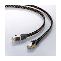 サンワサプライ カテゴリ8メッシュフラットLANケーブル 5m