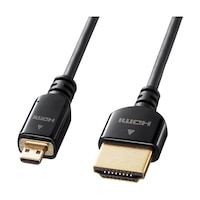 サンワサプライ イーサネット対応ハイスピードHDMIマイクロケーブル KMHD2310K