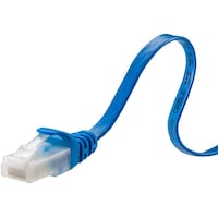 サンワサプライ カテゴリ6フラットLANケーブル(ツメ折れ防止コネクタ付き) LAFL6TS10BL