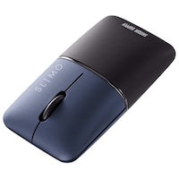 サンワサプライ 静音BluetoothブルーLEDマウス SLIMO (充電式) MABBS310NV