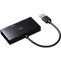 サンワサプライ USB3.2 Gen1 ハブ付き ギガビットLANアダプタ USB3H322BKN