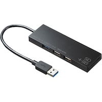 サンワサプライ USB3.1+2.0コンボハブ カードリーダー付き USB3HC316BKN