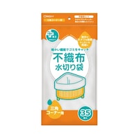 オルディ プラスプラスネオ水切り不織布 マチなし 三角コーナー 白 35枚×60冊入 PPNFMS 1ケース