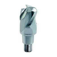 三菱マテリアル 3枚刃アルミ加工用 超硬ラジアスヘッド 12mm (ノンコート品) IMX12C3A120R10010 IMX12C3A120R10010 1個