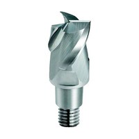 三菱マテリアル 3枚刃アルミ加工用 超硬スクエアヘッド 25mm (ノンコート品) IMX25S3A25021 IMX25S3A25021 1個