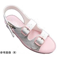 山一 抗菌キルティング2バンドサンダル ピンク S 7609PKS 7609PKS 1足
