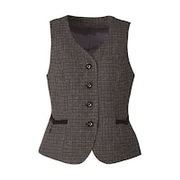 カーシーカシマ ENJOY ベスト TWEEDY CHECK ブラック 15号 EAV684 EAV684 1枚