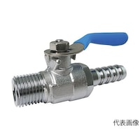 アズワン ミニボールバルブ ホースニップル型 R1/8×6mm MH1006