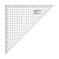 新潟精機 カッティング方眼三角定規 快段目盛 10×10cm CAGS4545KD