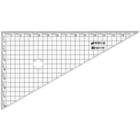 新潟精機 カッティング方眼三角定規 快段目盛 14.5×8cm CAGS3060KD