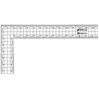 新潟精機 カッティング方眼L型定規 快段目盛 15×7(13×5)cm CAGSL15KD