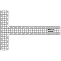 新潟精機 カッティング方眼T型定規 快段目盛 10×13cm CAGST15KD