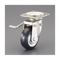 東正車輌 150mm キャスター(自在金具・左ブレーキ付) EA986PN49 EA986PN49 1個