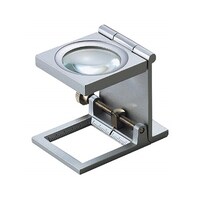 池田レンズ工業 リネンテスター 6倍 シルバー 針付き 25mm 7651M