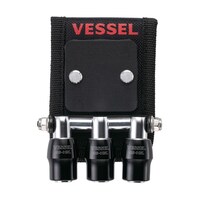 ベッセル クイックキャッチャー3連ホルダーMG付黒 1式(3個入) QB10MB3K QB10MB3K 1式