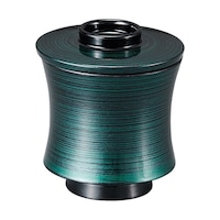 福井クラフト 糸巻小吸物椀(蓋親)エメラルドライン 37001150