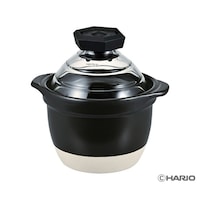 HARIO フタがガラスのご飯釜 1ー2合 GNR150BW 1個