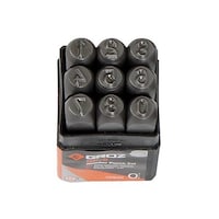 アズワン 8mm(5/16”)/9本組 数字刻印セット EA591GA8 EA591GA8 1組