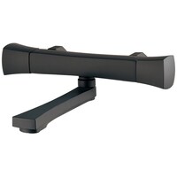 カクダイ 2ハンドル混合栓 マットブラック 128117D 128117D 1個