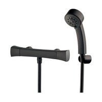 カクダイ 2ハンドルシャワー混合栓 マットブラック 139026D 139026D 1個