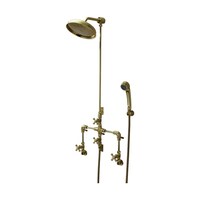 カクダイ ヘッドシャワー混合栓 アンティークゴールド 139100AG 139100AG 1個