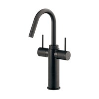 カクダイ 2ハンドル混合栓 トール マットブラック 150475D 150475D 1個