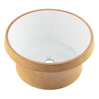 カクダイ 丸型手洗器 クルミ 493264LW 493264LW 1個