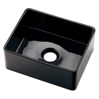 カクダイ 角型手洗器 ブラック 493272D 493272D 1個