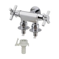 カクダイ 洗濯機用双口水栓 70412913 70412913 1個