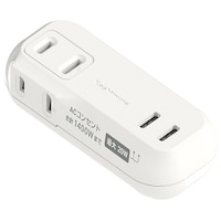 カシムラ 電源タップAC2C+CPD20W 収納プラグ AC056