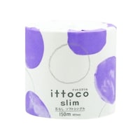 イトマン イットコ芯なしスリム トイレットペーパー 150mシングル 1ロール個包装×48個入 10150026 10150026 1ケース