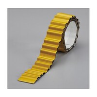 日本緑十字社 波状プリズム反射テープ イエロー MWR4592Y 45mm幅×920mm 高輝度+広角反射タイプ 265056
