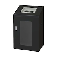 山崎産業 リサイクルボックスNYIS90(視認性)BK2 YW548LID 1台