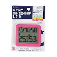 パール金属 測HAKARI デジタル温湿度計 ピンク D6561