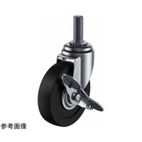 ユーエイキャスター キャスタ(軽荷重) 自在車(ダブルベアリング) ねじ込み式 ETS型(シングルストッパー付) ET100RHSM1640 ET100RHSM1640 1個