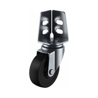 ユーエイキャスター キャスター(軽荷重) 自在車(ダブルベアリング) アングル式 SA型 SA75RH SA75RH 1個