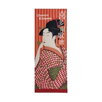 P・O・Pプロダクツ 手拭 喜多川歌麿 ビードロを吹く娘 52750 1枚