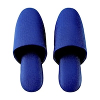 テンダイ 抗菌レザー調ビニールスリッパ(前かぶりタイプ)ネイビー M 1ケース(40足入) 571876