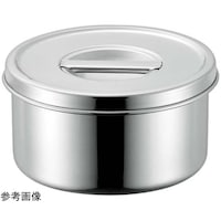 赤川器物製作所 18ー8 丸型調味料入れ(つまみ付)