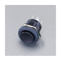 NKKスイッチズ 125V/3A 押しボタンスイッチ(単極双投/黒) EA940DA131 EA940DA131 1個