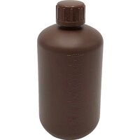 アズワン AS 細口丸型遮光瓶1L(茶)