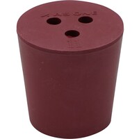 アズワン AS 穴付き赤ゴム栓 11号 1個入 1764904 1個